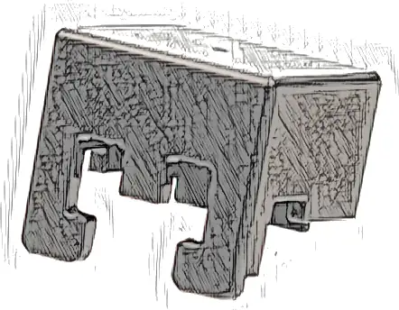 Minifigure, Headgear Helmet Rectangular, Full Face (Minecraft)