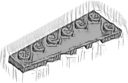 Wedge, Plate 6 x 2 Left