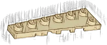 Wedge, Plate 6 x 2 Left