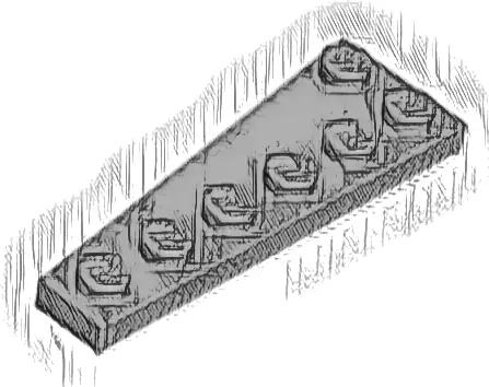Wedge, Plate 6 x 2 Right