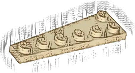 Wedge, Plate 6 x 2 Right