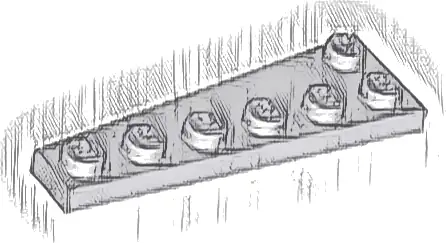 Wedge, Plate 6 x 2 Right