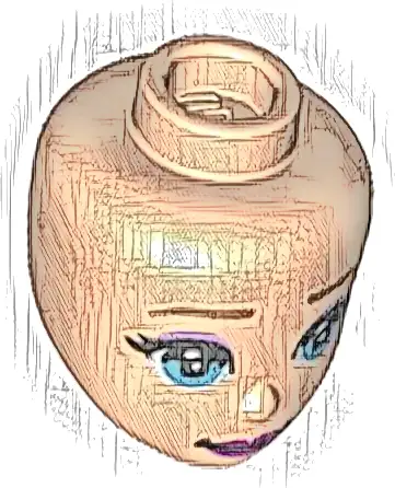 Mini Doll, Head Friends with Medium Azure Eyes, Lavender Eye Shadow, Dark Pink Lips Pattern