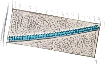 Hose, Ribbed 7mm D. 18L / 14.4cm