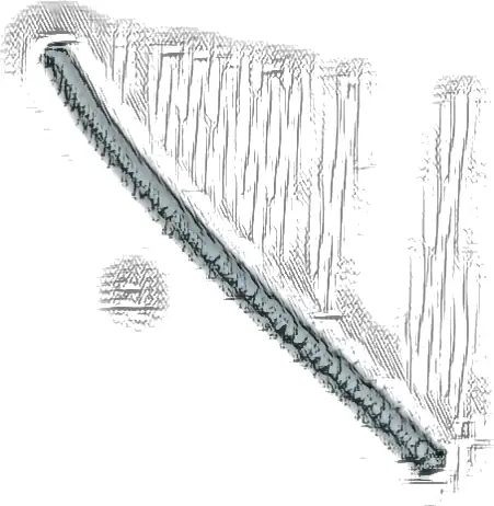 Hose, Ribbed 7mm D. 18L / 14.4cm