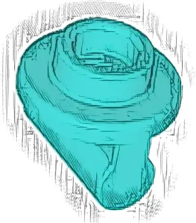 Plate, Round 1 x 1 with Bar Handle on Long Stem