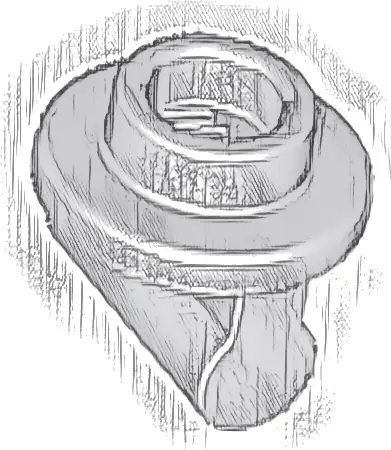 Plate, Round 1 x 1 with Bar Handle on Long Stem