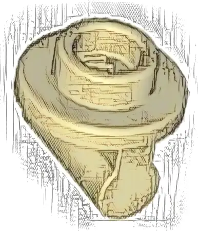 Plate, Round 1 x 1 with Bar Handle on Long Stem