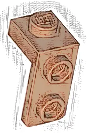 Bracket 1 x 1 - 1 x 2
