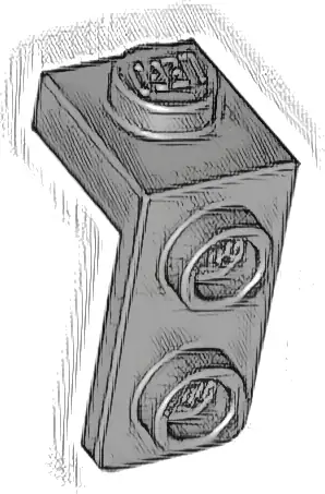Bracket 1 x 1 - 1 x 2
