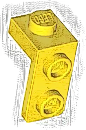 Bracket 1 x 1 - 1 x 2