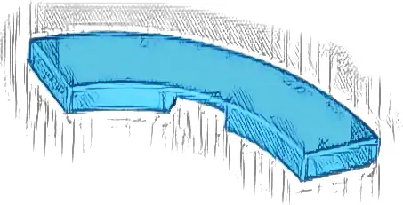 Tile, Round Corner 3 x 3 Macaroni