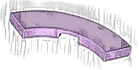 Tile, Round Corner 3 x 3 Macaroni