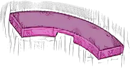 Tile, Round Corner 3 x 3 Macaroni