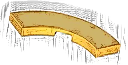 Tile, Round Corner 3 x 3 Macaroni