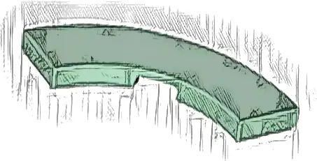 Tile, Round Corner 3 x 3 Macaroni