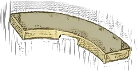 Tile, Round Corner 3 x 3 Macaroni