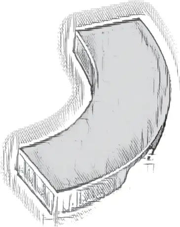 Tile, Round Corner 3 x 3 Macaroni