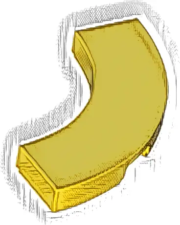 Tile, Round Corner 3 x 3 Macaroni