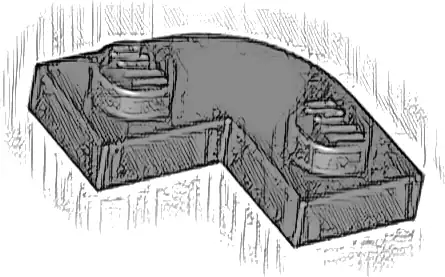 Plate, Round Corner 2 x 2 with 1 x 1 Cutout