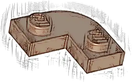Plate, Round Corner 2 x 2 with 1 x 1 Cutout