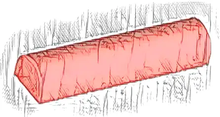 Slope, Curved 1 x 4 x 2/3 Double