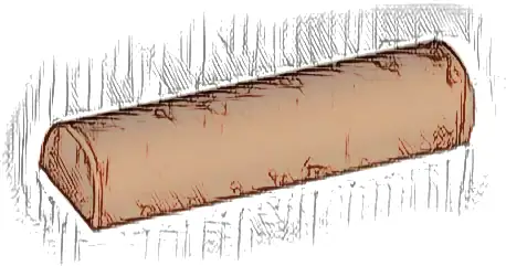 Slope, Curved 1 x 4 x 2/3 Double