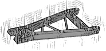 Technic, Liftarm, Modified Girder Triangular Thick 7 x 16