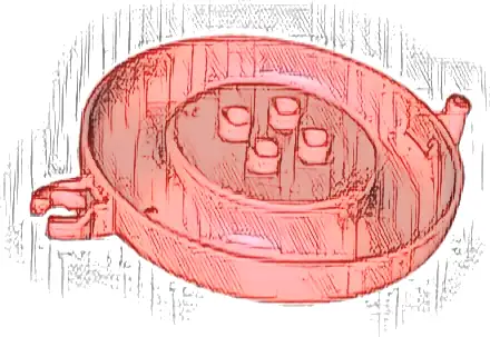 Duplo Bath Toy 8 x 8 Floating Ring, Bottom