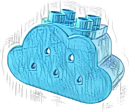 Duplo, Brick 2 x 4 x 2 Cloud