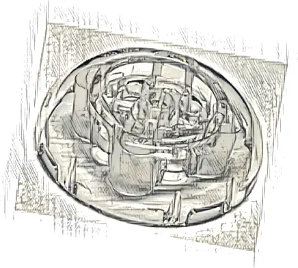 Brick, Round 4 x 4 Dome Top with 2 x 2 Recessed Center