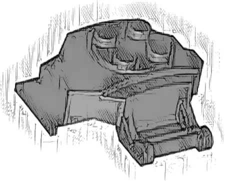 Cockpit Front 4 x 3 x 2 with Bar Handle