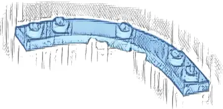 Plate, Round Corner 5 x 5 Macaroni