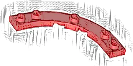 Plate, Round Corner 5 x 5 Macaroni