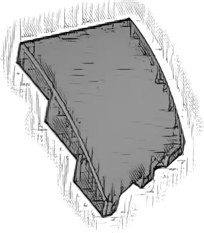 Wedge 3 x 2 Left No Studs