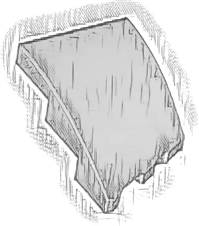 Wedge 3 x 2 Left No Studs