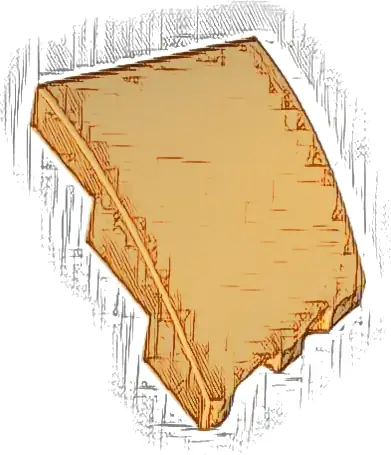 Wedge 3 x 2 Left No Studs