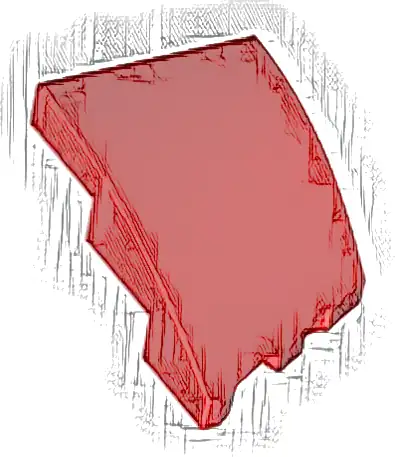 Wedge 3 x 2 Left No Studs