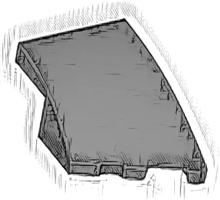 Wedge 3 x 2 Right No Studs