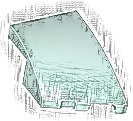 Wedge 3 x 2 Right No Studs