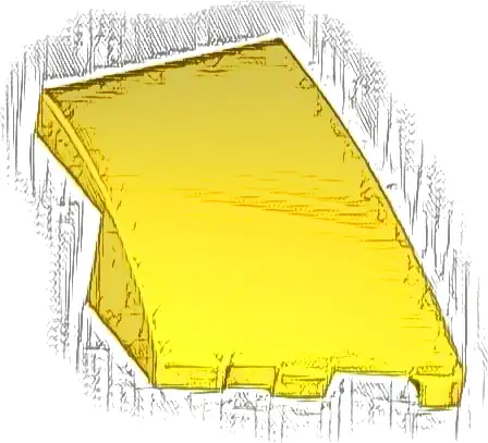 Wedge 3 x 2 Right No Studs