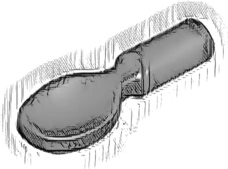 Minifigure, Utensil Spoon - Handle with Flat End