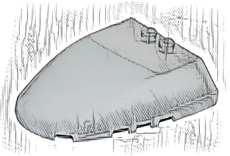 Windscreen 6 x 7 x 1 1/3