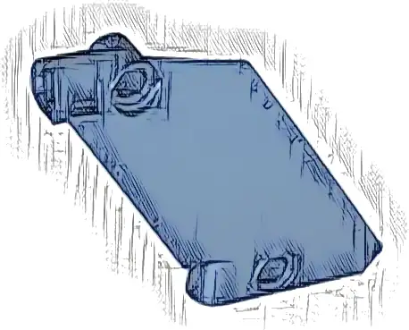 Technic, Panel Curved #61 5 x 7 Tapered Left