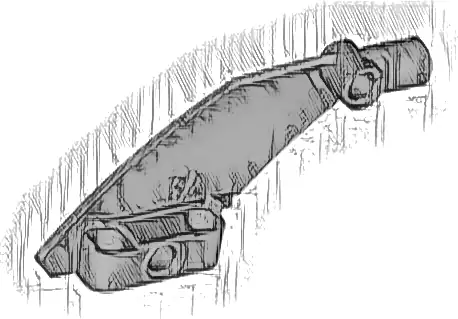 Technic, Panel Curved #61 5 x 7 Tapered Left