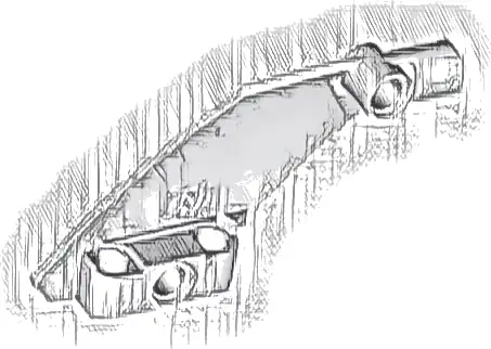 Technic, Panel Curved #61 5 x 7 Tapered Left