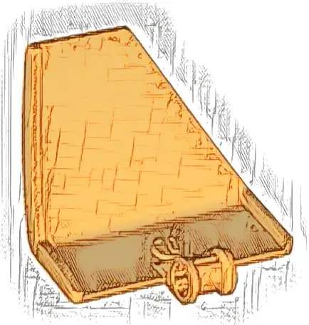 Technic, Panel Curved #70 5 x 4 x 3 Tapered Right