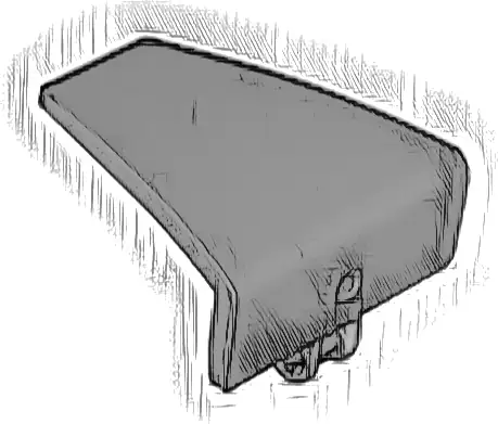 Technic, Panel Curved #71 5 x 4 x 3 Tapered Left