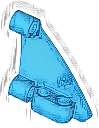 Technic, Panel Curved #62 5 x 4 Tapered Right