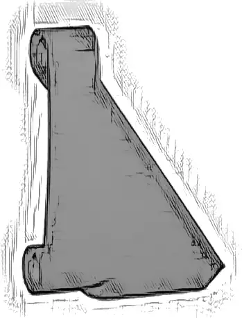 Technic, Panel Curved #63 5 x 4 Tapered Left